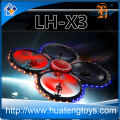 LH-X3 Hot grande tamanho RC LED Quadcopter Drone